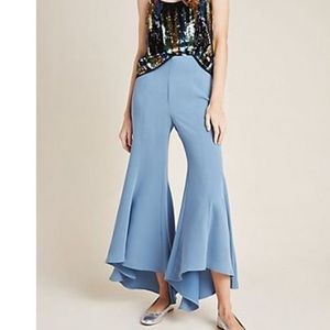 Anthropologie Zinnia Flare High Waist Tulip Pants